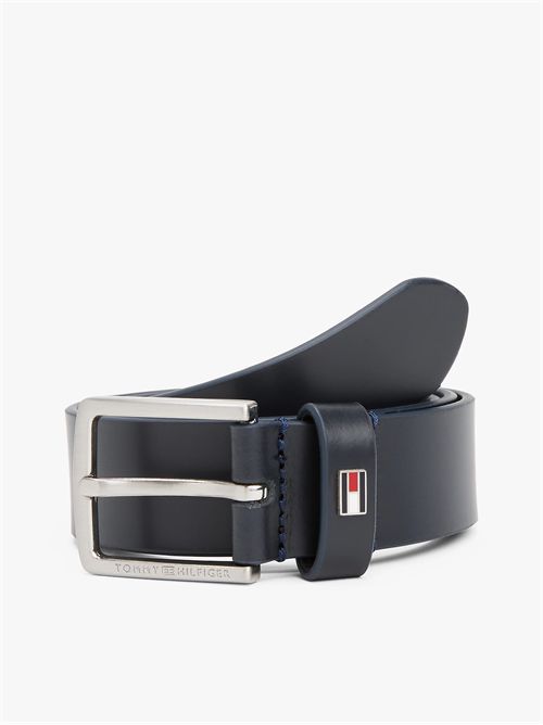 Cintura blu in pelle TOMMY HILFIGER | AU01920DW6